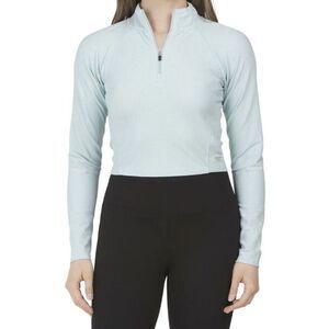 Calvin Klein‎ Performance Women's Mock Neck Long Sleeve Fitted Crop Top Size L